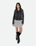 Women's Black Perfecto Leather Jacket | Leather Trend
