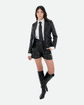 Women's Black Leather Jacket - Classic 712 | Leather Trend