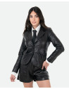 Women's Black Leather Jacket - Classic 712 | Leather Trend