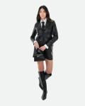 Women's Black Leather Jacket - Classic 712 | Leather Trend