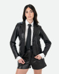 Women's Black Leather Jacket - Classic 712 | Leather Trend