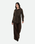 Giacca Donna Testa di Moro in Pelle Nabuk - Colima | Leather Trend