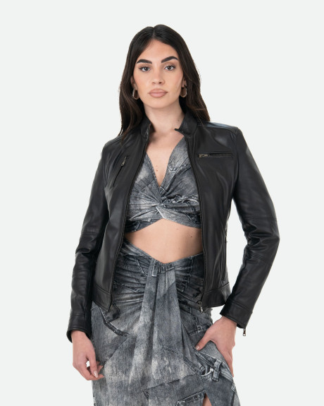 Giacca donna in pelle – Giulia | Leather Trend 2