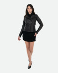 Chiodo in Pelle da Donna Nero - Raffaella | Leather Trend
