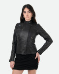 Chiodo in Pelle da Donna Nero - Raffaella | Leather Trend
