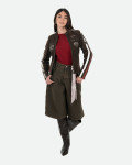 Nubuck Dark Brown Biker Jacket – Raven | Leather Trend