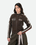Biker in Nabuk Testa di Moro – Raven | Leather Trend