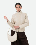 Giacca in Pelle Donna Beige - Zara | Leather Trend