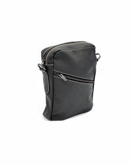 Borsa a tracolla uomo grigia – Portofino | Leather Trend 2