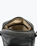 Borsa a tracolla uomo grigia – Portofino | Leather Trend
