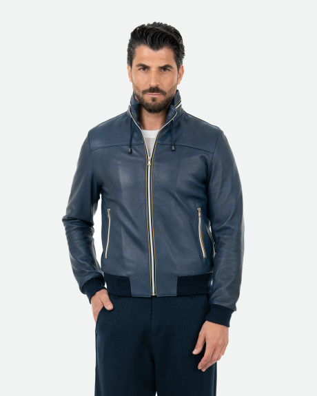 Bomber uomo modello Kiwey – Argo | Leather Trend
