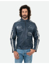 Biker in Pelle da Uomo Blu – Axel | Leather Trend
