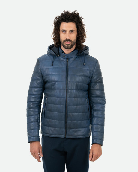 Piumino in pelle da uomo – Berlino | Leather Trend