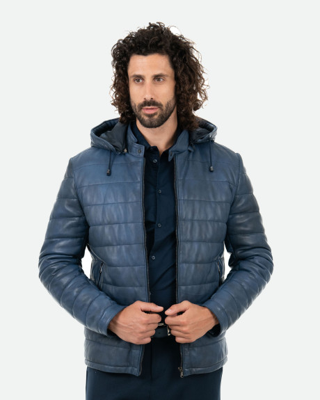 Piumino in pelle da uomo – Berlino | Leather Trend 2