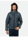Piumino in pelle da uomo blu - Rio | Leather Trend