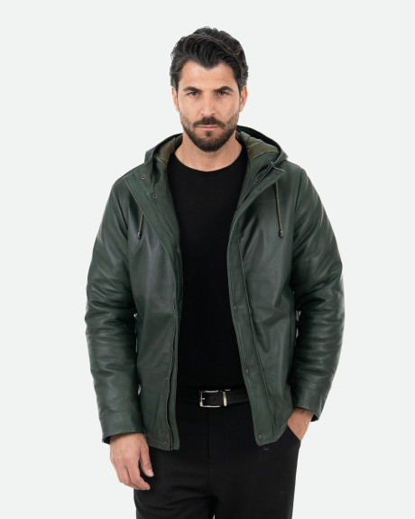 Men's leather down jacket - Benny | Leather Trend 2