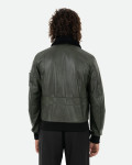 Bomber in pelle e montone da uomo - Leo | Leather Trend