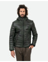 Piumino in pelle da uomo verde - Rio | Leather Trend