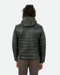 Piumino in pelle da uomo verde - Rio | Leather Trend