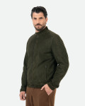 Men's Green Suede Leather Jacket - U010 | Leather Trend