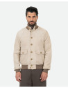 Bomber uomo in pelle camoscio – Milo | Leather Trend