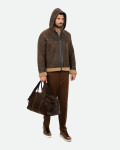 Giacca in pelle e montone da uomo - James | Leather Trend