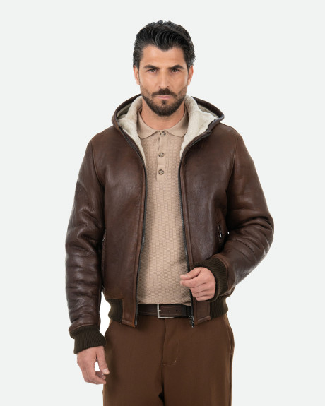 Men's shearling bomber jacket - Carlo | Leather Trend 2