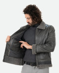 Giacca in pelle e montone da uomo - Francesco | Leather Trend