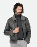 Men's leather and shearling jacket - Francesco | Leather Trend