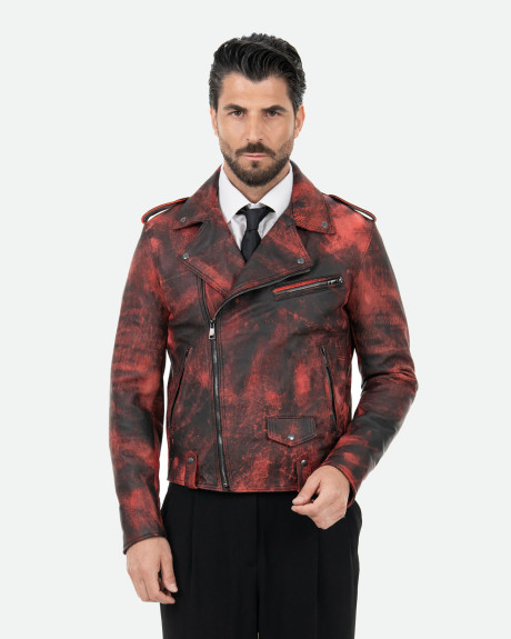 Chiodo in pelle da uomo - Damiano | Leather Trend 2
