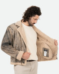 Chiodo in pelle con interno effetto shearling | Leather Trend