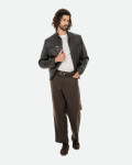 Biker in Pelle da Uomo Testa di Moro - Attila | Leather Trend
