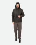 Benny - Men’s Nubuck Leather Down Jacket | Leather Trend