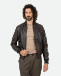 Men's Leather Bomber Jacket – David | Leather Trend