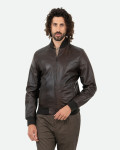 Men's Leather Bomber Jacket – David | Leather Trend