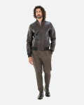 Bomber in pelle da uomo – David | Leather Trend