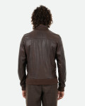 Bomber in Pelle Testa di Moro da Uomo - Napoli | Leather Trend