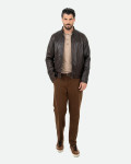 Men's Dark Brown Leather Jacket – Vidal | Leather Trend