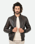 Bomber in pelle da uomo - Victor | Leather Trend
