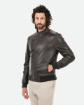Bomber in pelle da uomo - Victor | Leather Trend