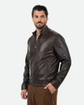 Giacca in pelle da uomo – U08 | Leather Trend