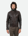 Biker in pelle da uomo - U06 | Leather Trend
