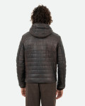 Piumino in pelle da uomo testa di moro - Rio | Leather Trend