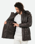Piumino in pelle da uomo - Marek | Leather Trend