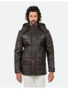 Men's leather down jacket - Marek | Leather Trend