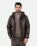 Men's leather down jacket - Benny | Leather Trend