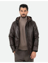 Men's leather down jacket - Benny | Leather Trend