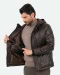 Piumino in pelle da uomo - Benny | Leather Trend