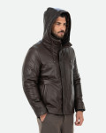 Men's leather down jacket - Benny | Leather Trend