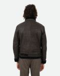 Men's nubuck and shearling jacket - Francesco | Leather Trend